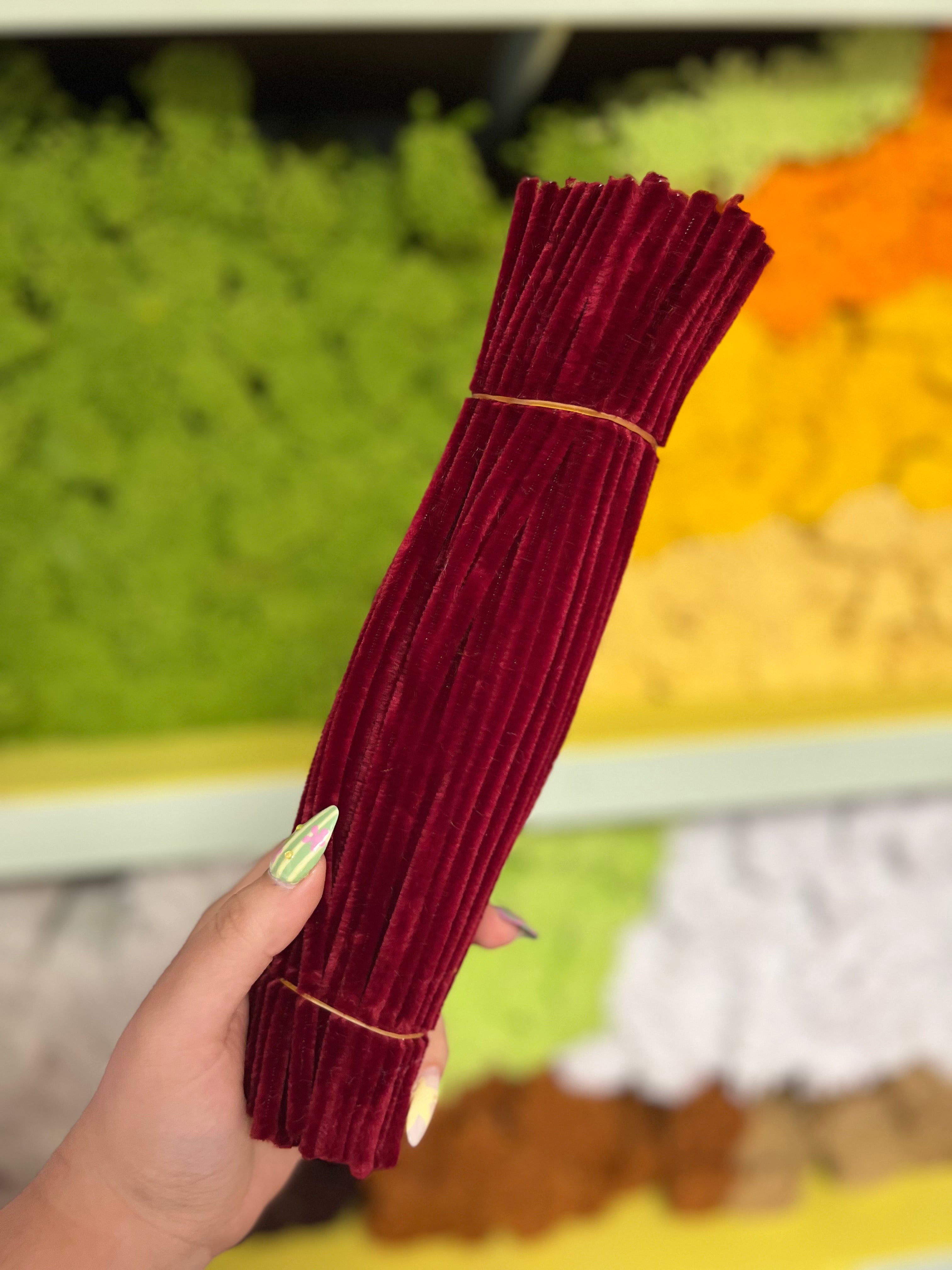 Fils chenille ✨7mm - Lot de 100 fils
