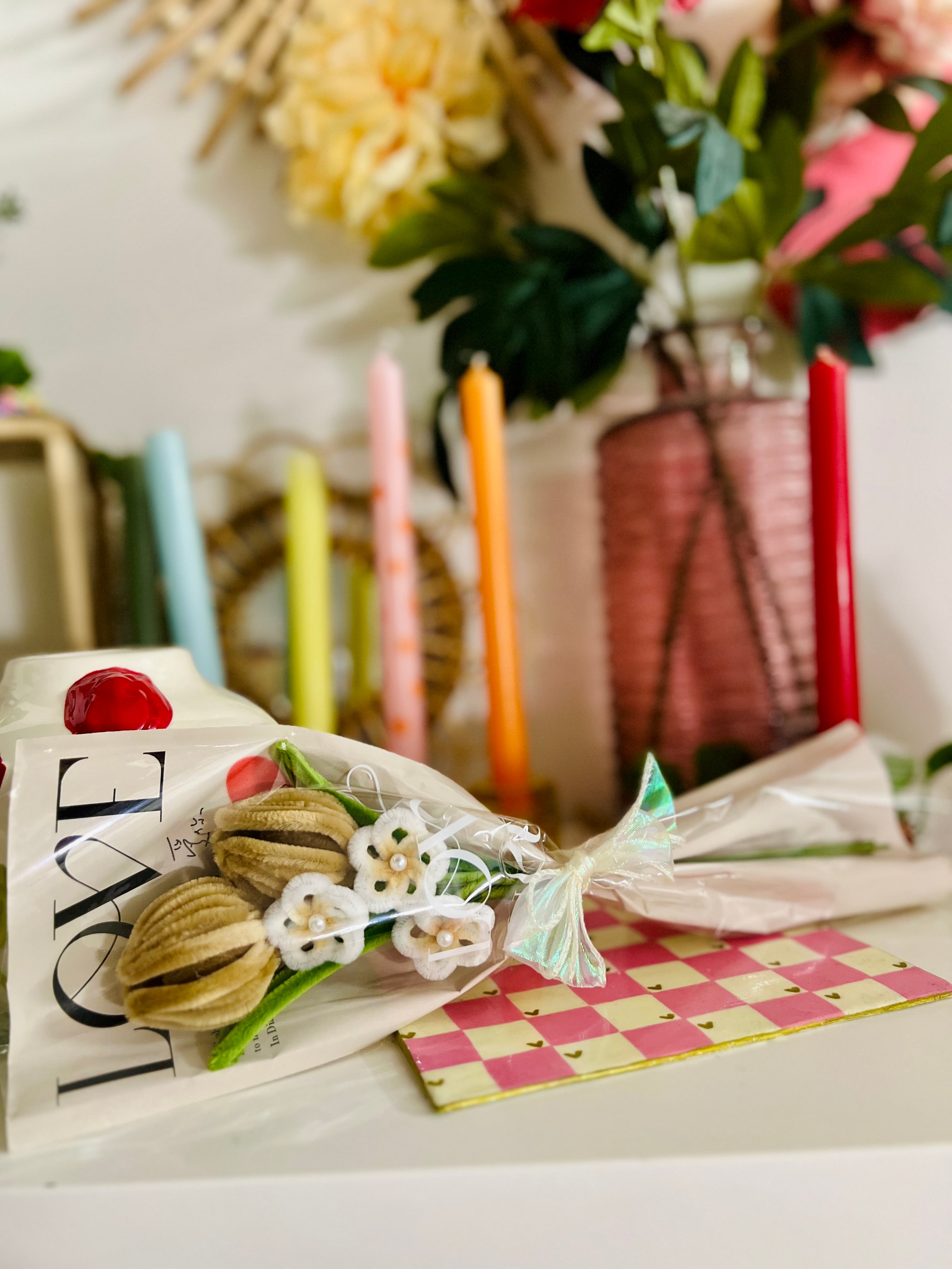 Duo de tulipes - Marron clair 🌷