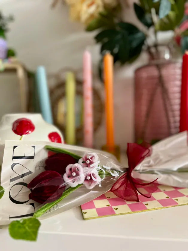 Duo de tulipes - Bordeaux 🌷