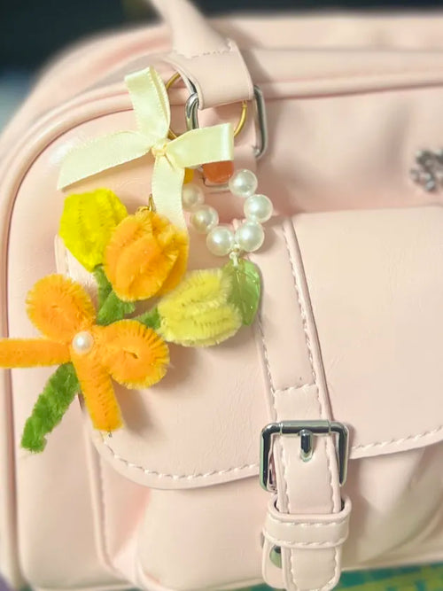 Bijoux de sac - Bouquet de tulipes 💐