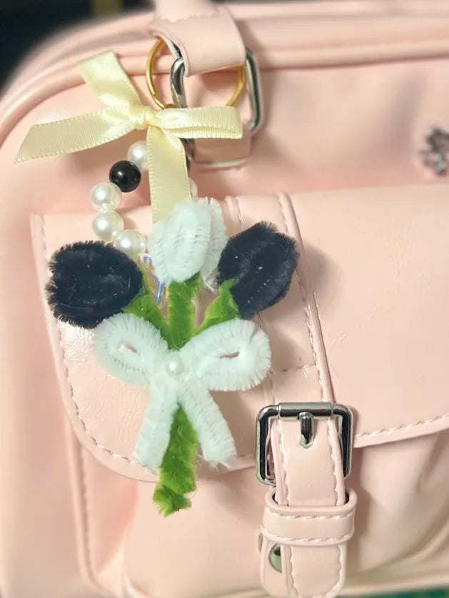 Bijoux de sac - Bouquet de tulipes 💐