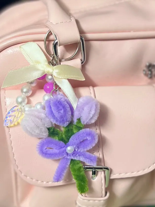 Bijoux de sac - Bouquet de tulipes 💐