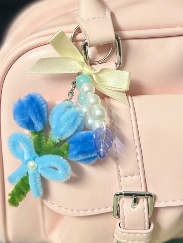 Bijoux de sac - Bouquet de tulipes 💐